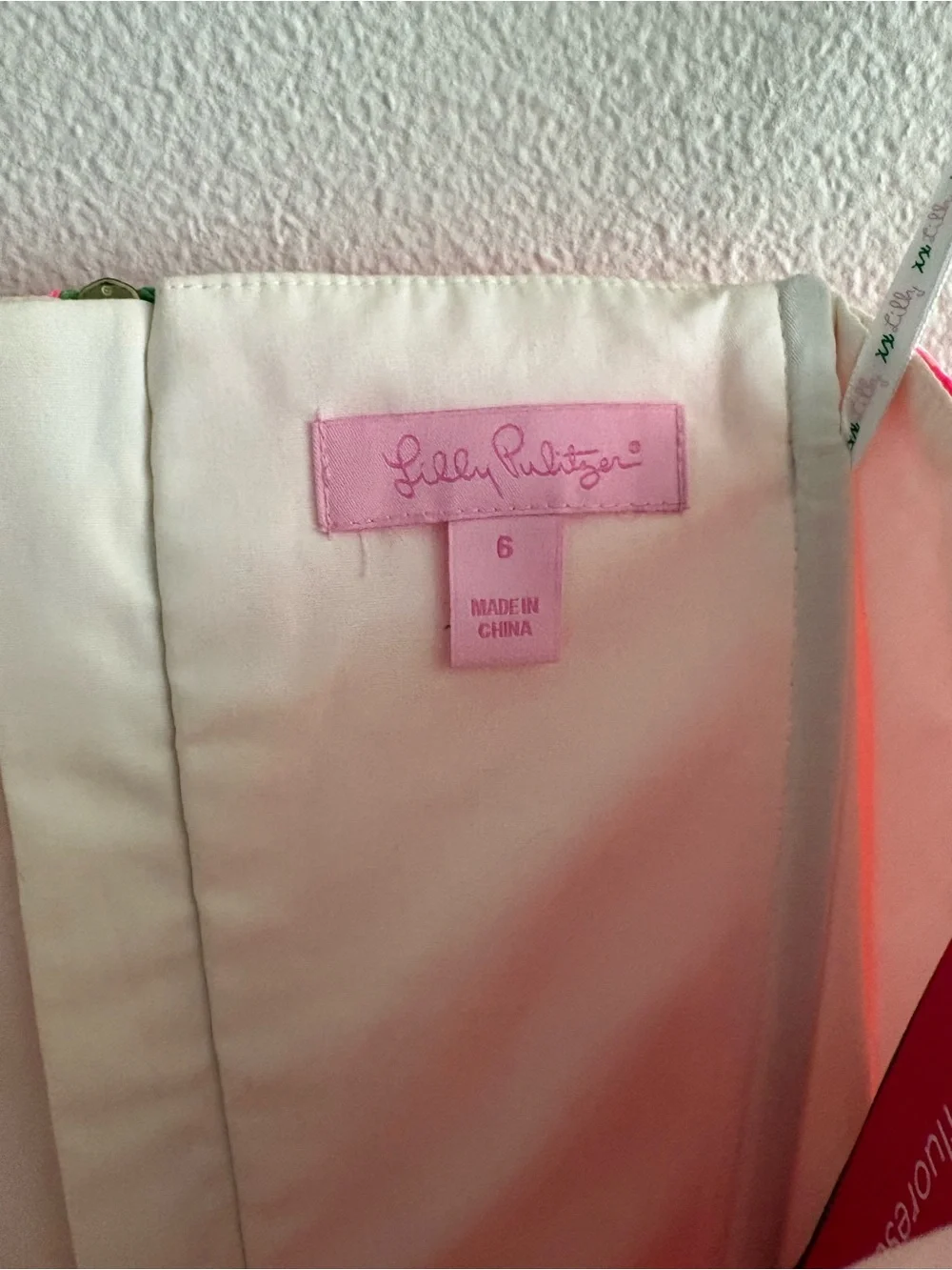 Lilly Pulitzer Fluorescent Fiesta Pink Pretty Garden Peplum Dress - Picture 3 of 5